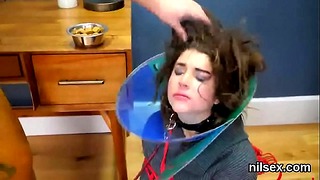 Foxy Cutie’s Painful Anal Therapy in the Nuthouse