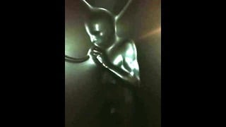 Latex Slave Trapped in Vacuum Bed Breathplay