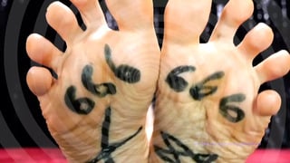 I mesmerise you to Satanism with my feet – Italian mistress female domination foot fetish religious satanic goddess sensual pov