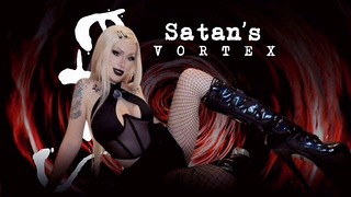 Satan’s Vortex – satanic spell – witchcraft – goth girl – fishnets – boot domination – femdom – dark