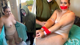 My friend surprises me on Halloween, tied and gagged massage/multi-orgasms