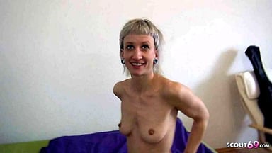 RAW FUCK FOR GERMAN ANOREXIC PUNK GIRL LUNA IN BERLIN HOSTEL